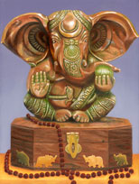 Ganesh with Rudraksha